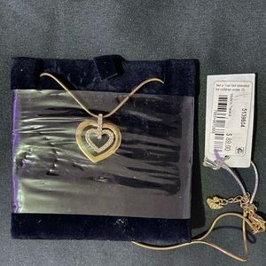 Swarovski Gold Heart Necklace
